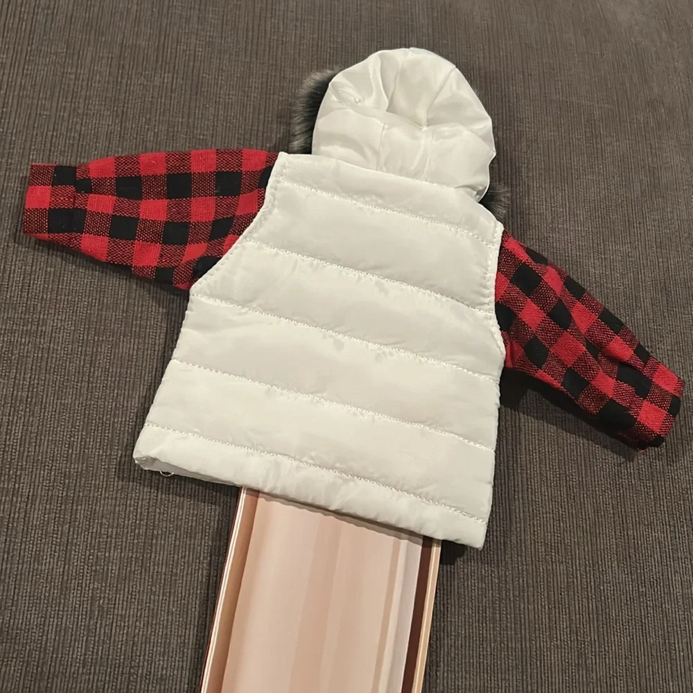 Wine Bottle puffer Jacket outfit NEW
